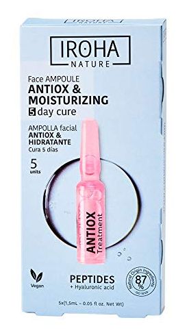 Veido odos ampulės su peptidais Iroha Energy Antioxidant Treatment Ampoule Shot, AIN04, 5 x 1,5 ml