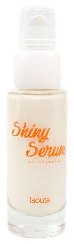 Drėkinamasis, švytėjimo veido odai suteikiantis serumas Laouta Shiny Serum LAO0003, su vitaminu C ir šaltalankių aliejumi, buteliukas tvariame maišelyje, 30 ml