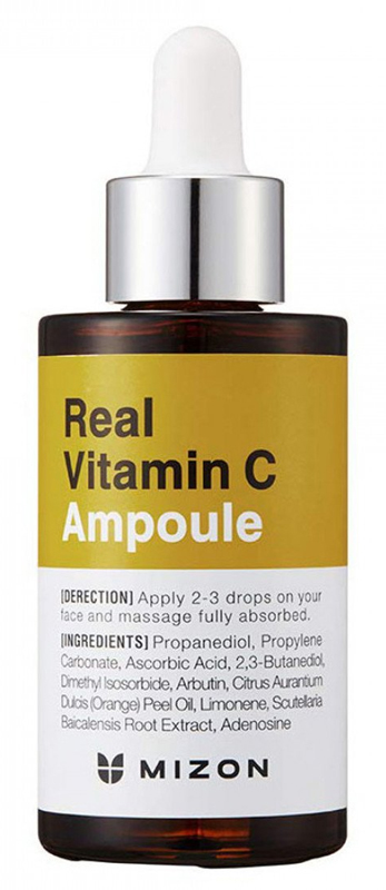 Serumas veido odai Mizon Real Vitamin C Ampoule MIZ000009801, su vitaminu C, skaistina odą, 30 ml