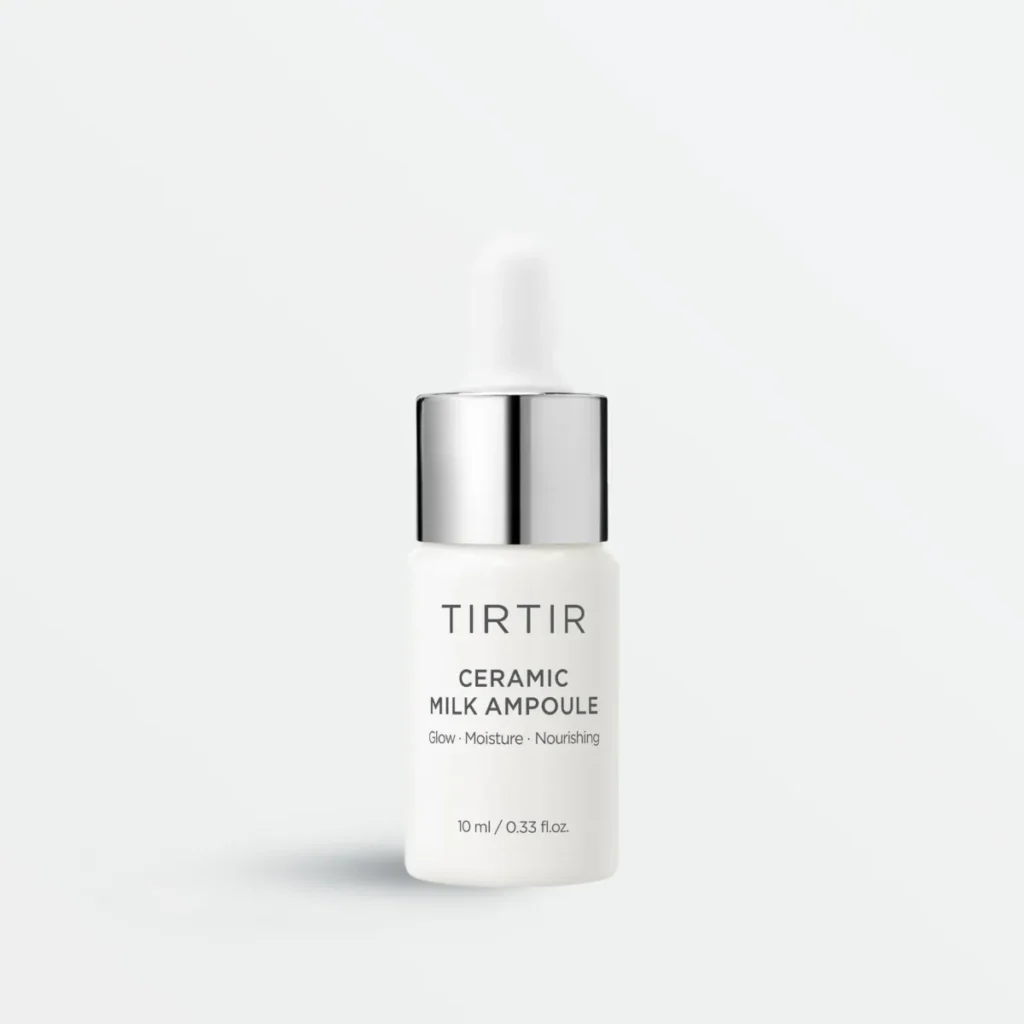 Tirtir Ceramic Milk Ampoule Mini – veido ampulė su fitoamino rūgščių kompleksu ir peptidais