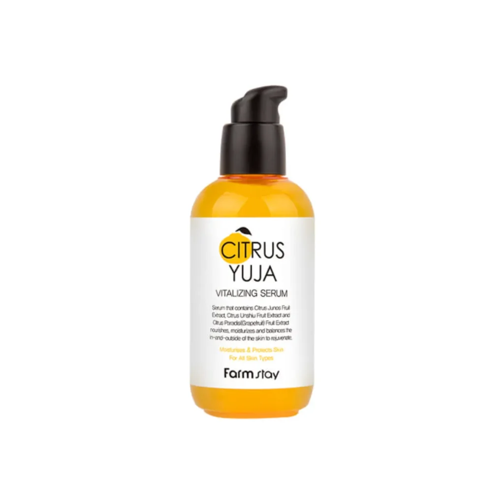 Farmstay Citrus Yuja Vitalizing Serum – serumas su citrusiniais vaisiais