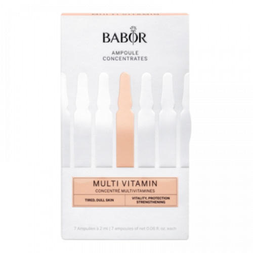 Babor Multi Vitamin Ampoule Concentrate Ampulės veidui su vitaminu A, C, E ir niacinamidu, 7x2ml