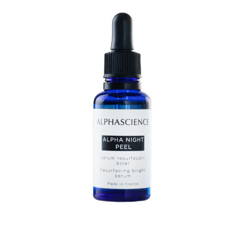 Alphascience Alpha Night Peel Serum Atnaujinamasis, skaistinamasis serumas nakčiai, 30ml