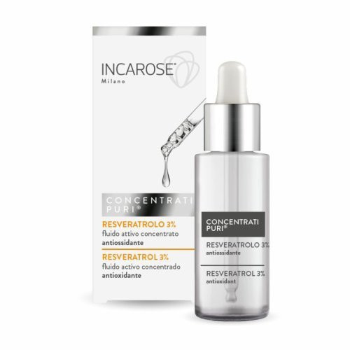 Incarose Pure Concentrates Resveratrolo 3% Active Fluid Antioxidant Grynas koncentratas veido odos tonusui ir gyvybinei jėgai, 15ml