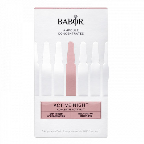 Babor Active Night Ampoule Concentrates Naktinis veidą regeneruojantis koncentratas, 7x2ml