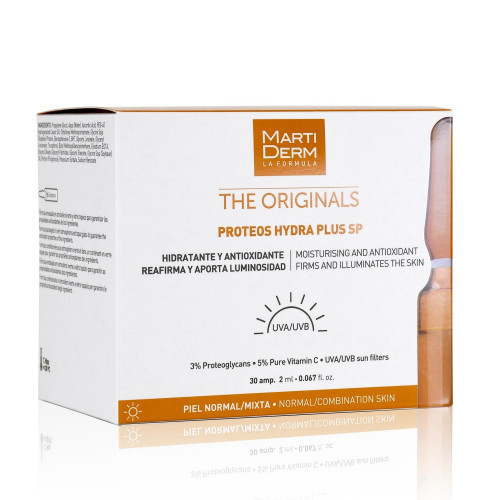 MartiDerm The Originals Proteos Hydra Plus SPF15 Drėkinančios ir stangrinančios ampulės veidui, 30amp.