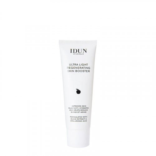 IDUN Ultra Light Regenerating Skin Booster Ypač lengvas regeneruojamasis veido serumas su dumblių ekstraktais ir hialurono rūgštimi, 50ml