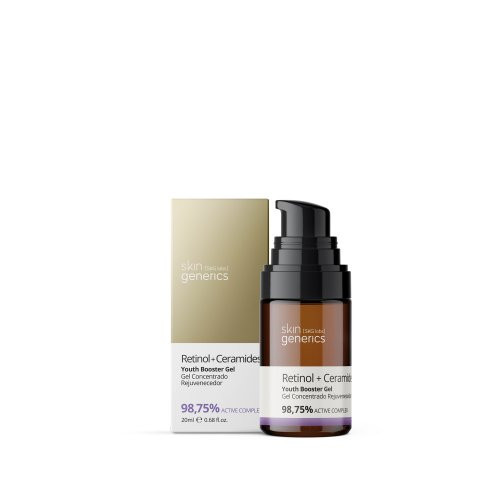 Skin Generics Retinol + Ceramides Youth Booster Gel Veido serumas su retinoliu ir keramidais, 20ml