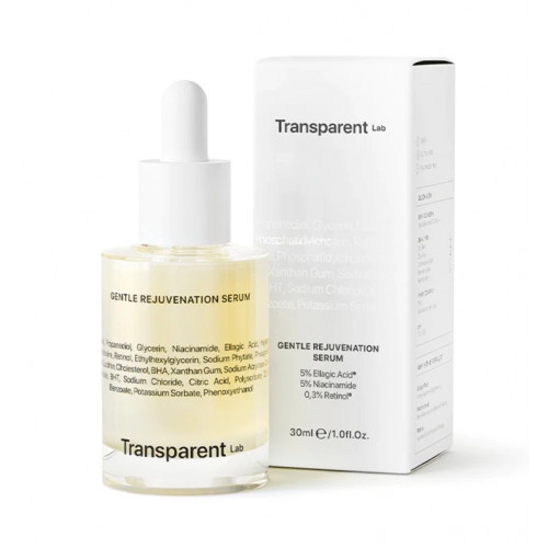 Transparent Lab Gentle Rejuvenation Serum Jauninantis, skaistinantis serumas, 30ml