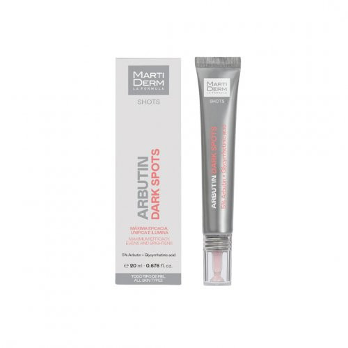 MartiDerm Shots Arbutin Dark Spots Veido odos koncentratas nuo pigmentinių dėmių, 20ml