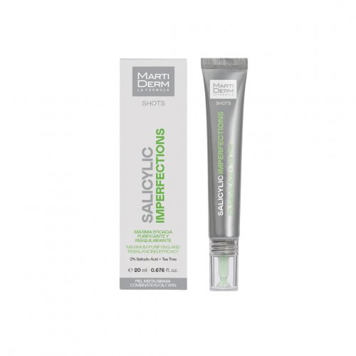 MartiDerm Shots Salicylic Imperfections Veido odos koncentratas mišriai ir riebiai veido odai, 20ml