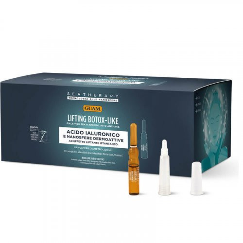 Guam Botox-Like Face Serum Intensyvi priemonė veidui su patempimo efektu, 10x2ml