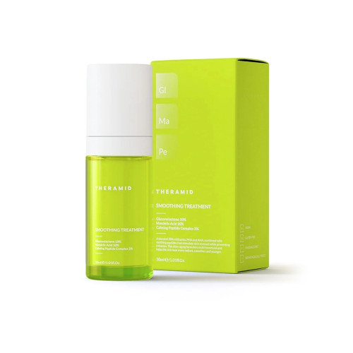 Theramid Smoothing Anti-aging Treatment Švytėjimo suteikianti veido priemonė su rūgštimis, 30ml
