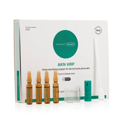 Innoaesthetics AKN HRP Rūgštinė programa riebiai, į aknę linkusiai odai, 4X2ml