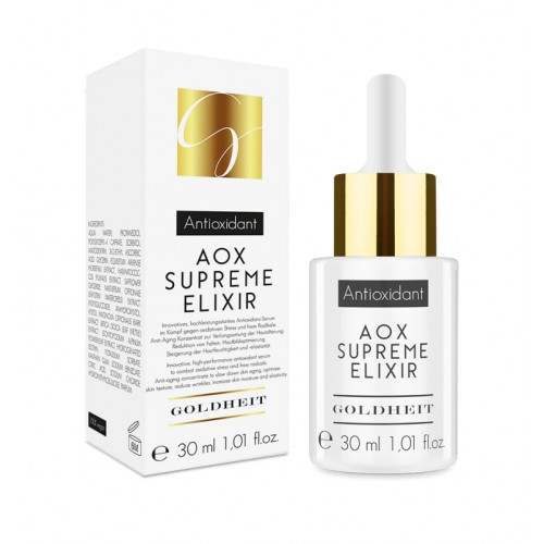 GOLDHEIT Aox Supreme Elixir Veido serumas su antioksidantais, 30ml