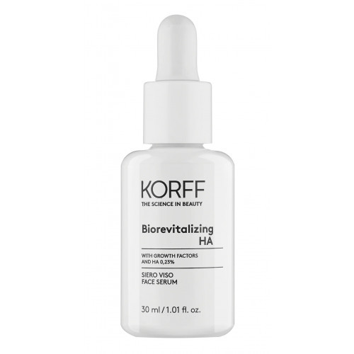 KORFF Biorevitalizing HA Face Serum Gaivinantis veido serumas, 30ml