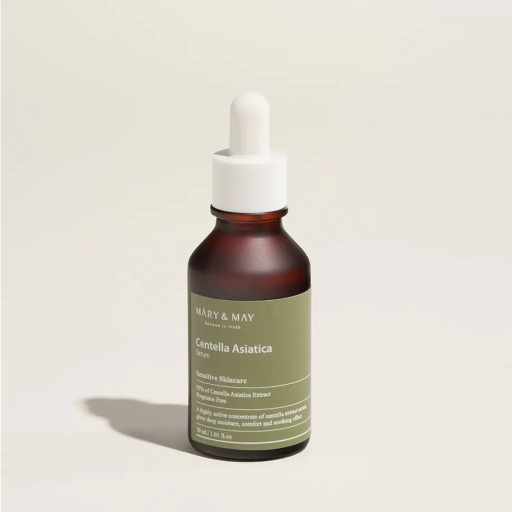 MARY&MAY Centella Asiatica Serum – raminantis ir drėkinantis veido serumas