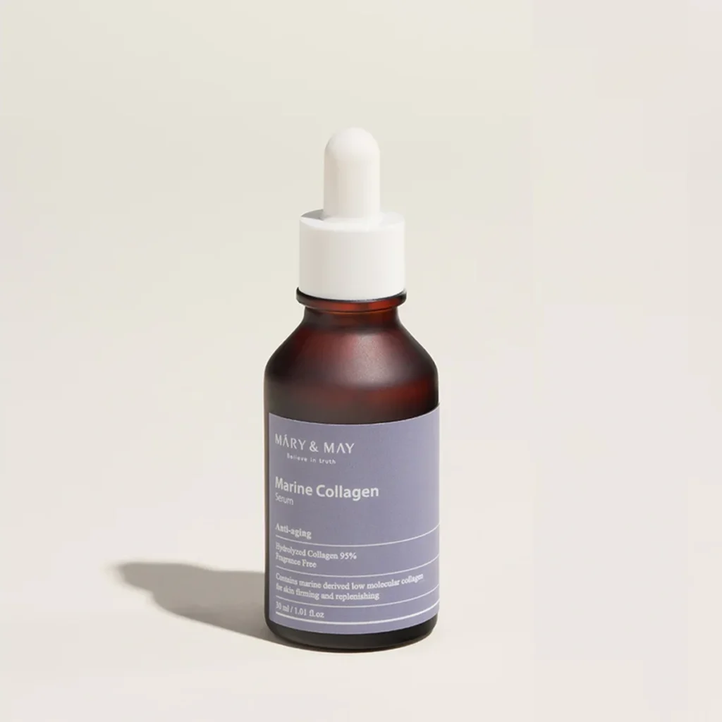 MARY&MAY Marine Collagen Serum – jūrinis kolagenas odos stangrumui