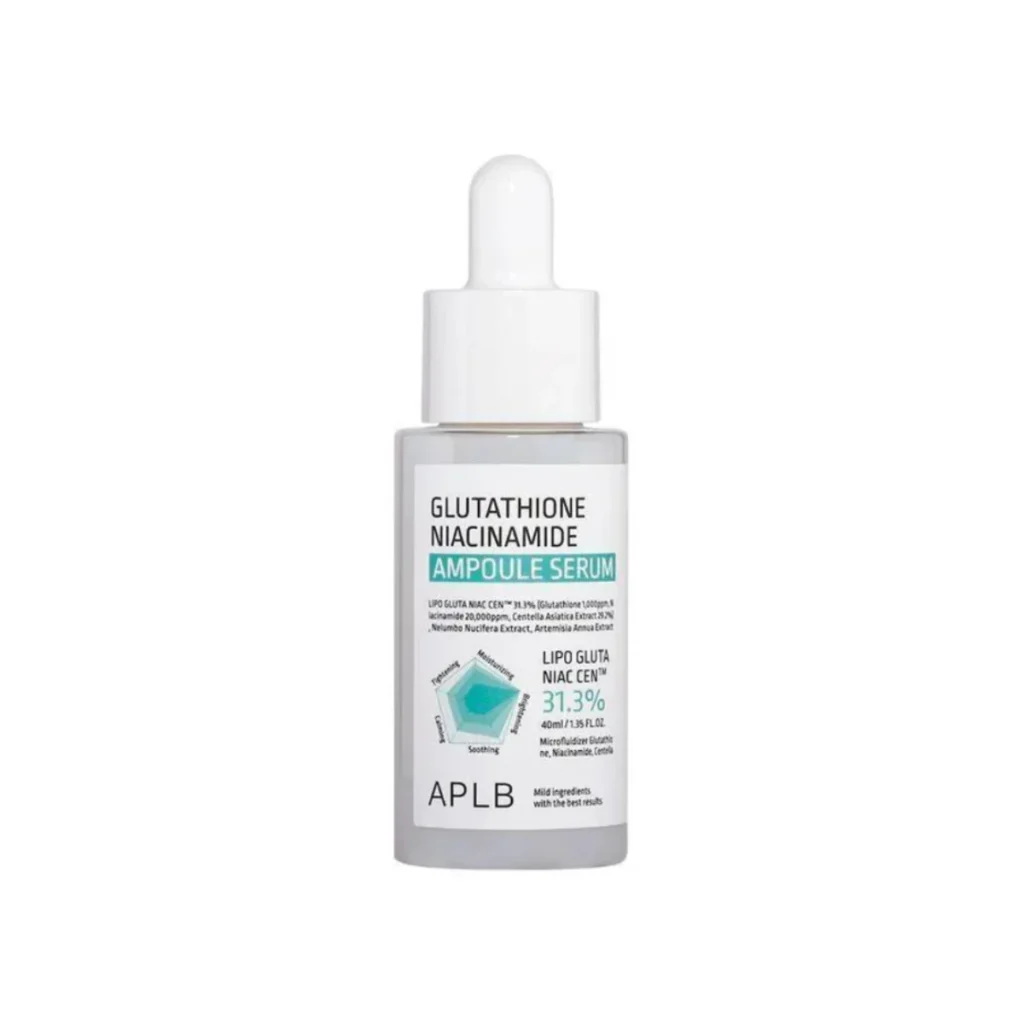 APLB Glutathione Niacinamide Ampoule Serum – intensyvus odos skaistinimas
