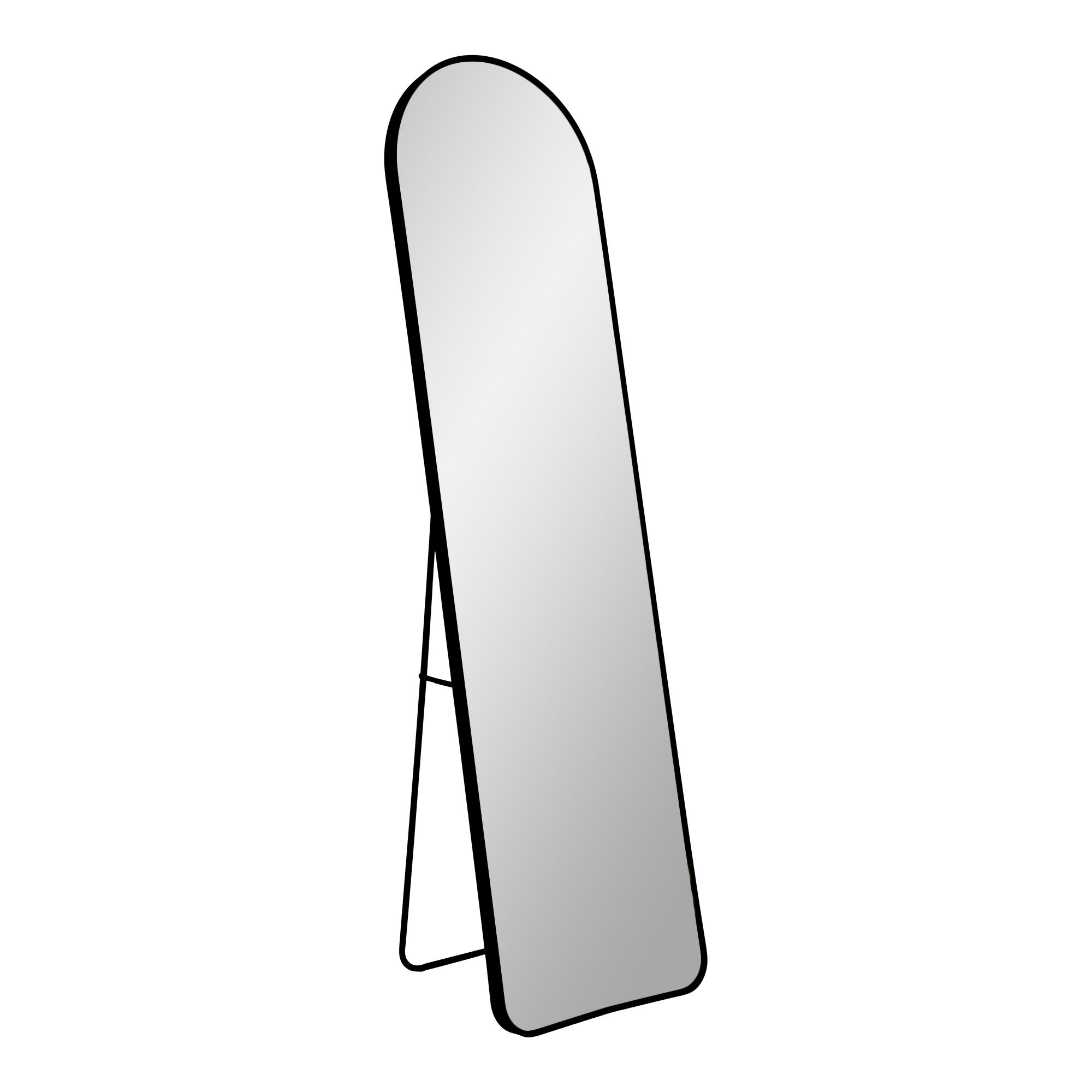Pastatomas veidrodis | 40 x 150 x 3 cm | Juoda