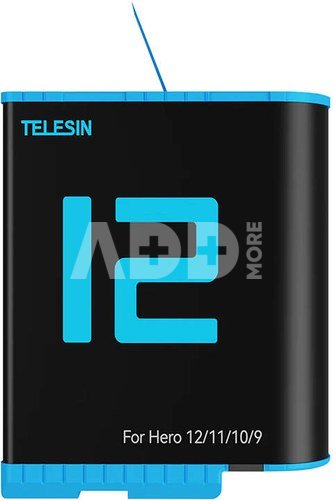Telesin battery for GoPro Hero 12 / Hero 11 / Hero 10 / Hero 9 (1750 mAh) - GP-BTR-901-D