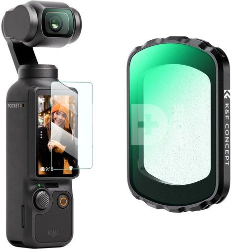 K&F Concept K&F Magnetic Black Mist 1/8 Filter for DJI Osmo Pocket 3, Black Diffusion