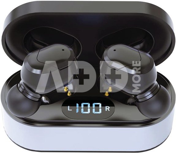 Platinet earphones Sport + charging station PM1050 Vibe, black