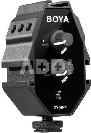 Boya garso adapteris BY-MP4 for Smartphone, DSLR Cameras, Camcorders