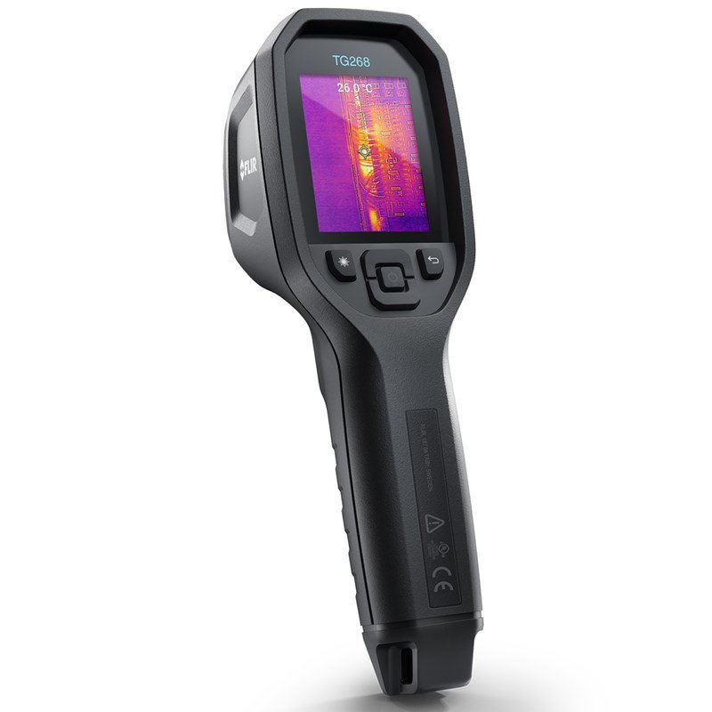 FLIR TG268 Infrarot-Thermometer -25 bis+400°C Juoda Įmontuotas ekranas LCD 320 x 240 pikseliai