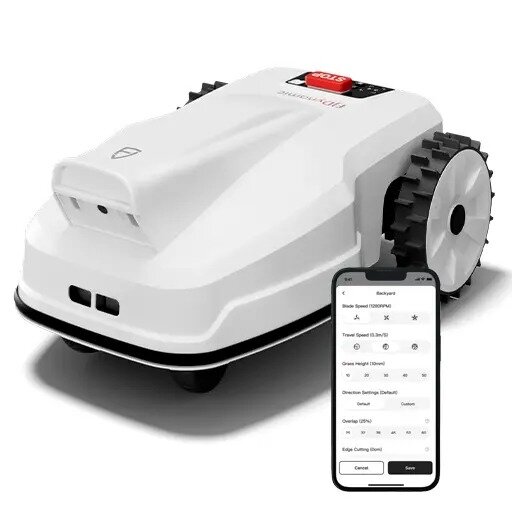 Vejos robotas FJD FV2000 (bevielis, be perimetro kabelio) 20 arų