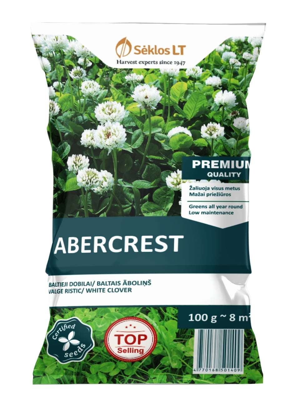 Baltųjų dobilų ABERCREST sėklos, 100 g