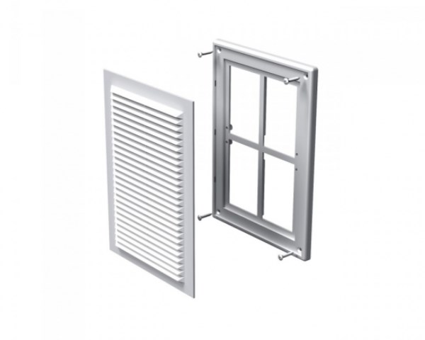 Grotelės ventiliacinės plastikinės MV125S 182 x 251 mm Vents