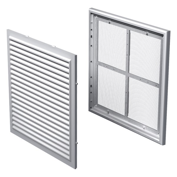 Grotelės ventiliacinės plastikinės MV250S 250 x 250 mm su nuimamu rėmeliu Vents