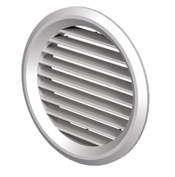 Grotelės ventiliacinės plastikinės d 125-125 /160 mm pilkos Vents