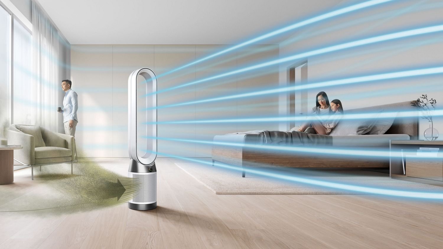 DYSON Purifier Cool Gen1 oro valytuvas TP10 Wh/Wh