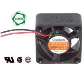Ventiliatorius 40x40x20mm 12VDC 0.76W 13.01m3/h 21dBA su įv. SUNON RoHS