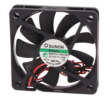 Ventiliatorius 12VDC; 1.3W, 60x60x10mm; 27.55m3/h; 28.5dBA; Vapo; 4000rpm