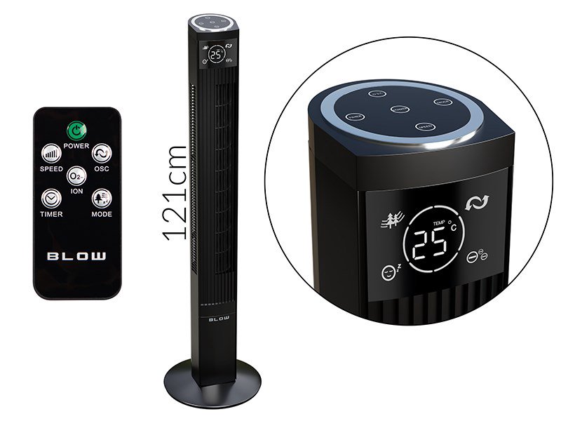 Kolonėlės ventiliatorius XXL 90W