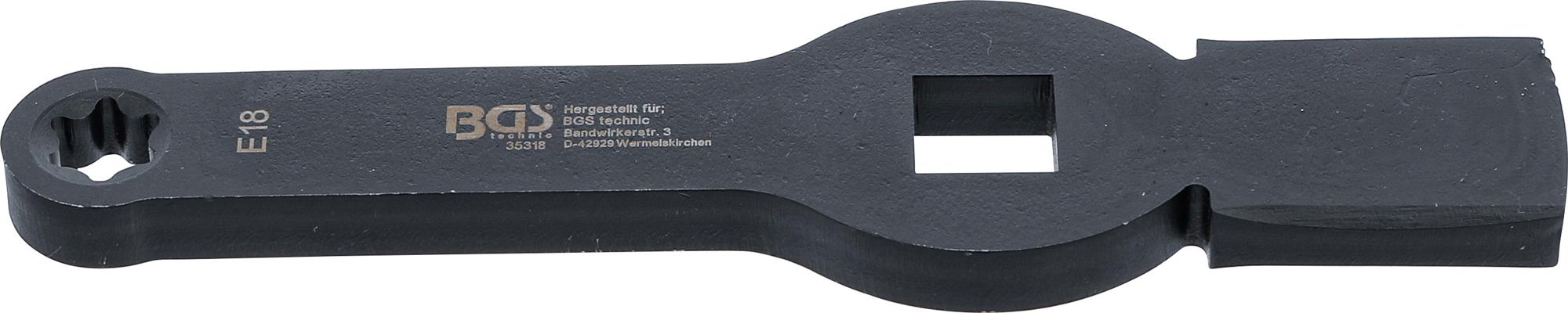 Smūginis raktas | E tipo (Torx) | 20 mm (3/4") | E18 | stabdžių suportams MAN TGL TGM (35318)