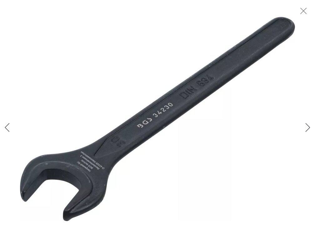 Veržliaraktis atviru galu vienpusis 30 mm (34230)