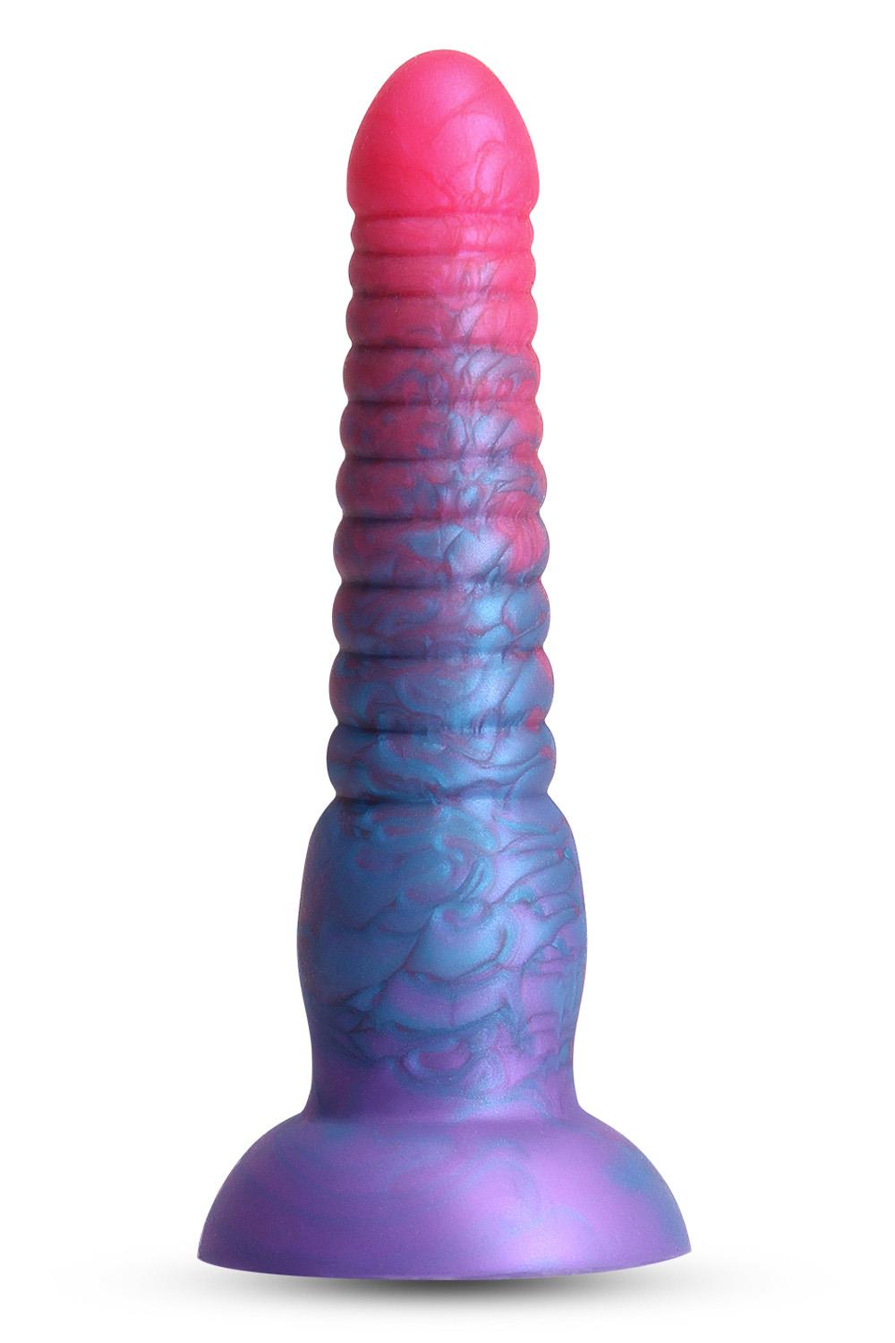 COLOURS STACKED 6 INCH DILDO PINK/BLUE
