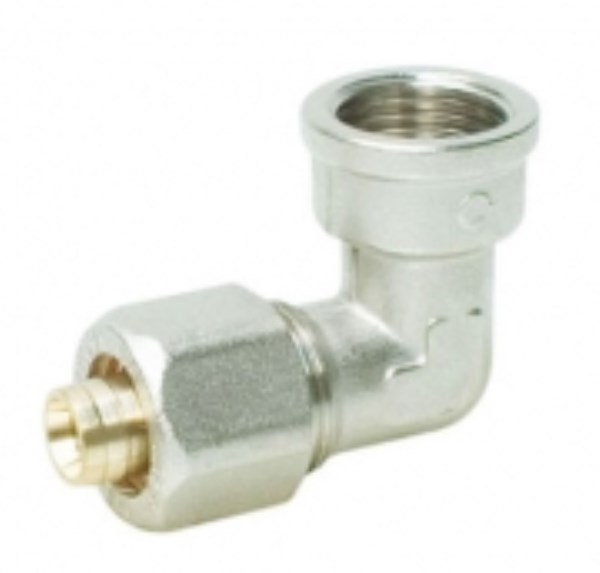 Alkūnė universali užveržiama vandentiekio ir šilumos vamzdžiams sujungti APE 18 mm x 3/4" vidinis sriegis