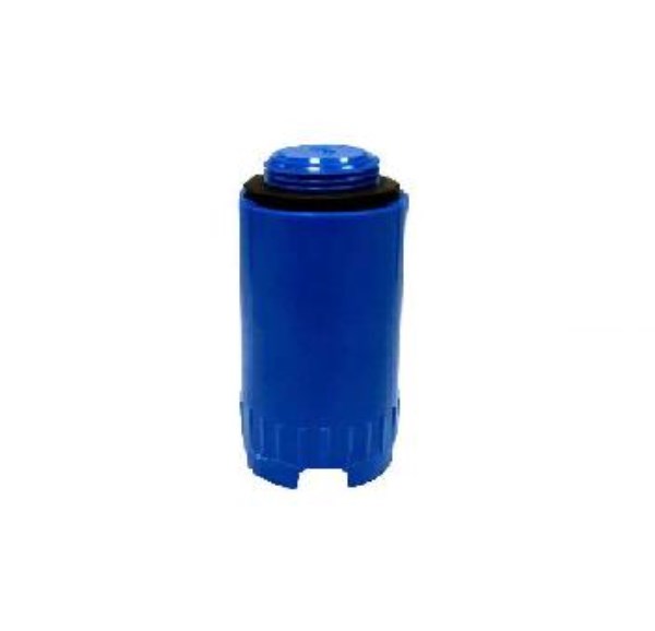 Aklė plastikinė ilga 1/2" mėlyna išoriniu sriegiu