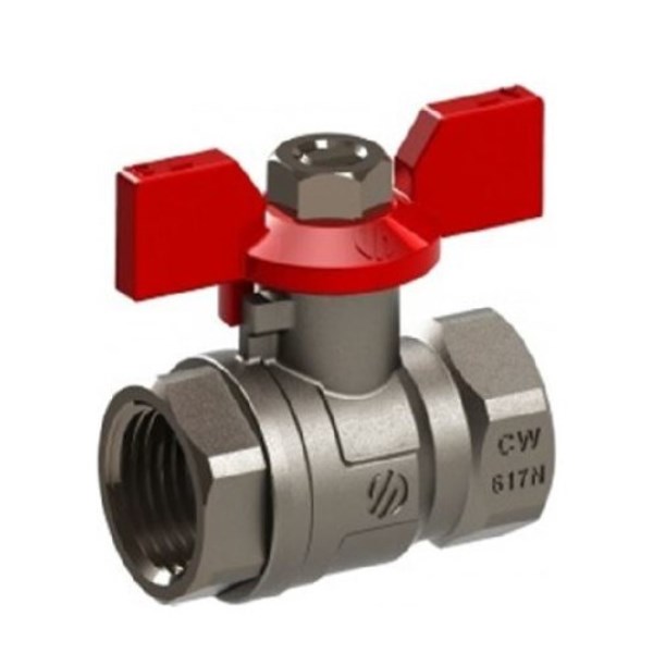 Kranelis rutulinis trumpa rankena 3/4"vidus/vidus
