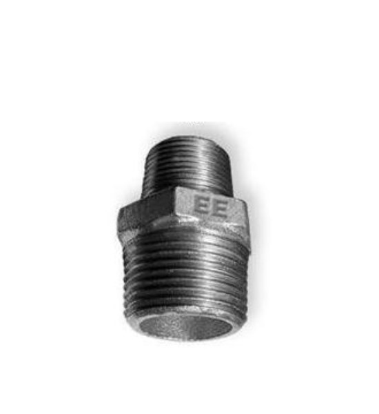 Nipelis vandentiekio ir šilumos sistemoms montuoti juodo metalo i/i 11/2" x 1"