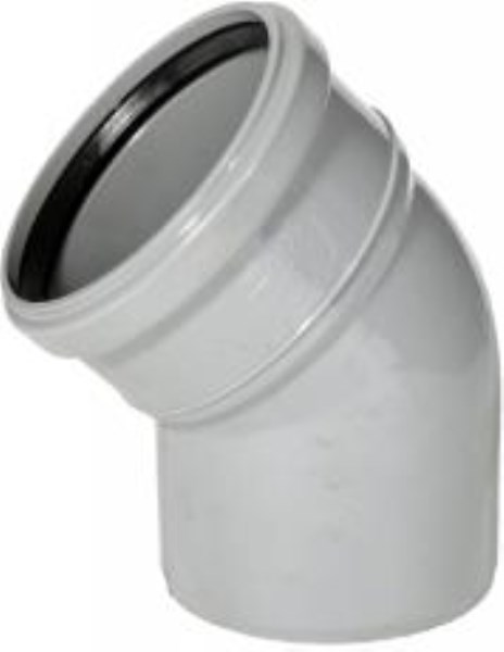 Alkūnė vidaus kanalizacijos su tarpine Ø 110 mm 30° Profil