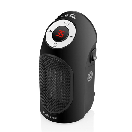 Šildytuvas ETA Heater ETA162390000 Fogos mini Fan heater 400 W Suitable for rooms up to 8 m² Black N