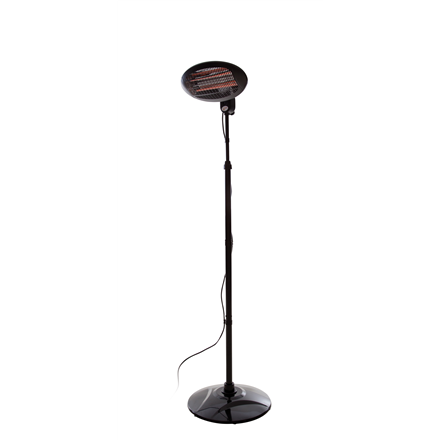 Šildytuvas SUNRED Heater SMQ2000A, Elekra Quartz Standing Infrared, 2000 W, Black