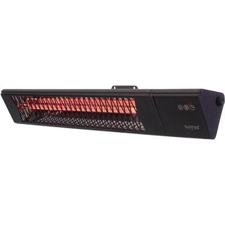 Šildytuvas SUNRED  Heater  PRO25W-SMART, Triangle Dark Smart Wall  Infrared  2500 W  Black  IP