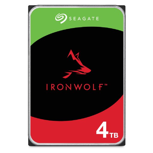 Vidinis kietasis diskas HDD SEAGATE IRONWOLF 4TB 3,5 INCHES 256MB ST4000VN006